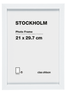 Fotoram Stockholm, vit