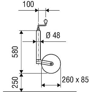 Stödhjul AL-KO Plus