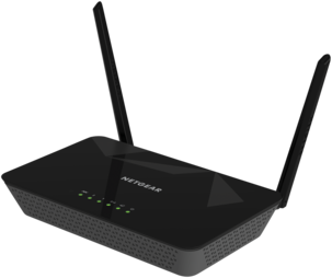 Trådlös router med ADSL2+modem Netgear D1500