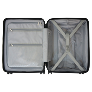 Kabinväska med USB-A, USB-C, 55 x 40 x 23 cm, svart