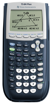 Texas TI-84 Plus grafisk kalkulator med USB for videregående / høyskole
