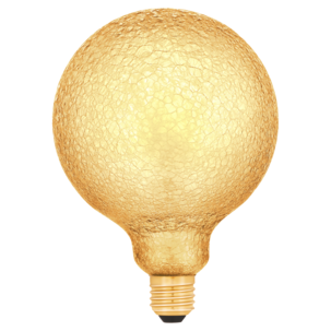 Dimbar globlampa LED E27 krakelerad 125 mm