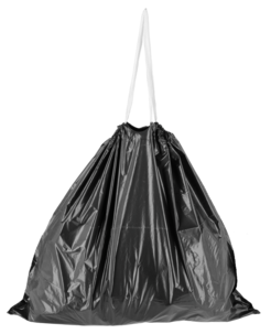 Søppelposer med snor 25 l, 15-pakning