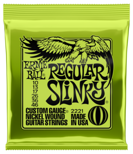 Ernie Ball Regular Slinky 10-46 strängset till elgitarr