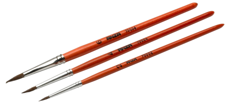 Anza Sivellinsarja akvarelli, luonnonharjakset, 3 kpl