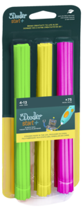 3Doodler Start+ Refill filament 75-pack, 3 färger