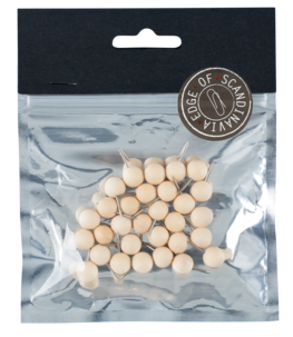 Kartnålar i trä, 30-pack