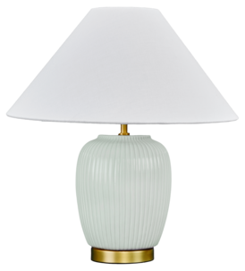 Northlight bordslampa keramik mintgrön, 46,5 cm