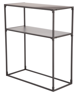 Avlastningsbord metall, svart