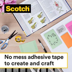 Scotch dobbeltsidig tape gjennomsiktig, 12,7 mm x 6,3 m