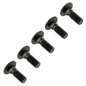 Vagnsbult M5 x 15 mm Svart 5-pack