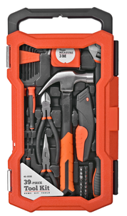 Verktygssats med bits, hammare, kniv och tänger, 39 delar 