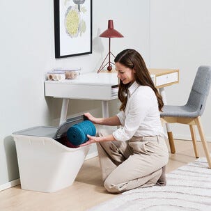 SmartStore Collect Stack-it sorteringsbehållare med lock