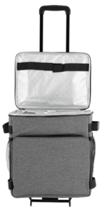 Stor kylväska på hjul med teleskophandtag