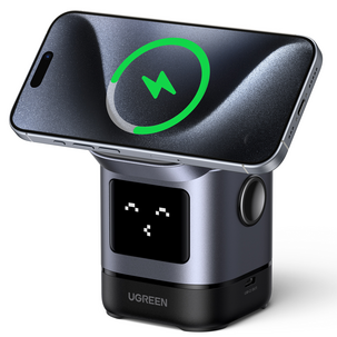 Ugreen Uno 2-in-1 magnetisk trådlös laddare, 15W