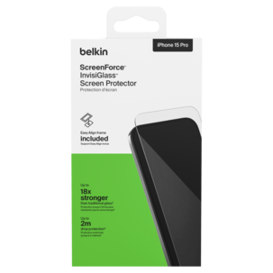Belkin Recycled InvisiGlass iPhone 15 Pro skärmskydd