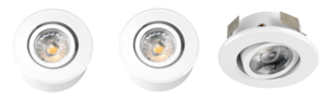 Downlight LED dimbar, 3-pakning