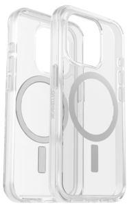 Mobildeksel for iPhone 15 Pro, Otterbox Symmetry Clear MagSafe