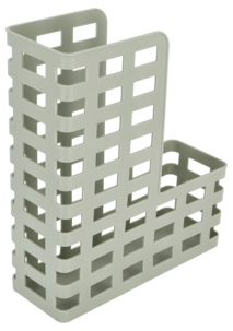 Kontorsett med dokumentordner, penneholder og brevkurv