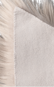 Syntetisk saueskinn 102 x 65 cm