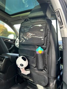 Sparkskydd, sätesskydd barn för bil, med förvaring