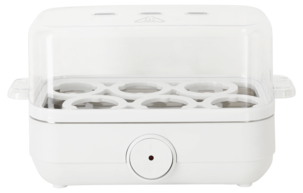 Eggkoker, 6 egg, hvit