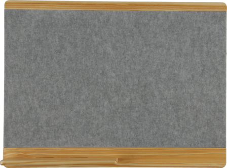 Ilmoitustaulu puu ja huopa, kynähylly, 60x40 cm