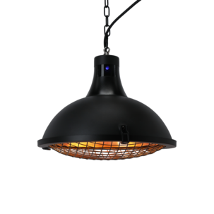 Hängande infravärmare takhängd 1500 W, svart