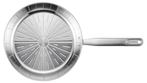 Fiskars All Steel Pure Paistinpannu ruostumatonta terästä, 28 cm