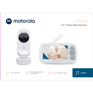 Motorola VM34 babyvakt med kamera och vaggvisor