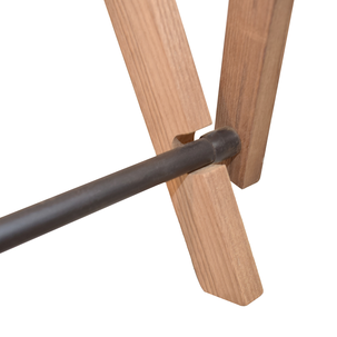 Aurora tørkestativ vegg tre og metall, sammenleggbart