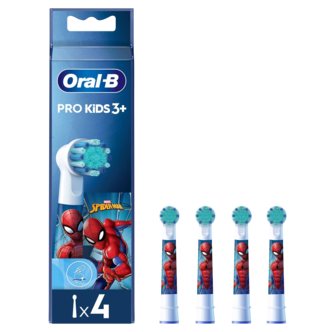 Oral-B Pro Kids 3+ Harjaspää täyttöpakkaus, 4 kpl