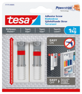 Självhäftande skruvar Tesa, gråa