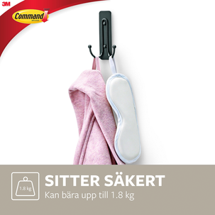 Command självhäftande krok dubbel, large