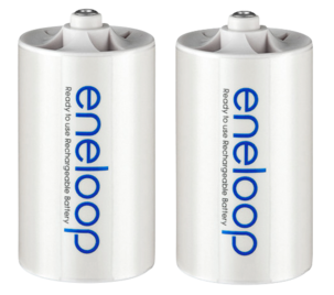 Batteriadapter typ D Sanyo Eneloop