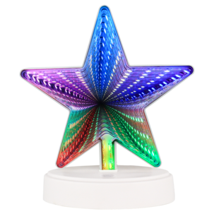Stjärnlampa 3D med RGB, batteridriven, Northlight