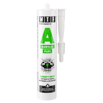 WFT A Acrylic Flex målarfog vit utomhus, 310 ml