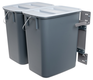 Kildesortering uttrekkbar Nordiska Plast, 2 deler