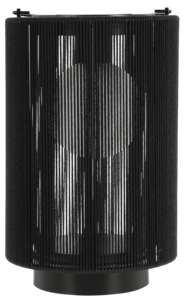 Solcellelykt, jern og tekstil, 35 cm