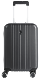Kabinväska med 4 hjul, lättvikt, grå