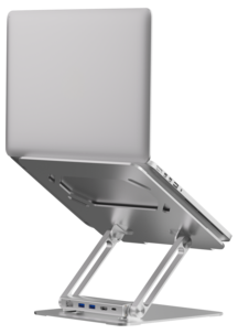 Laptopställ med dockningsstation, 10-17 tum
