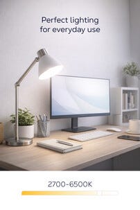 Deltaco Smart LED-pære RGB, E14 4,9 W dimbar, SH-LE14G45RGB02