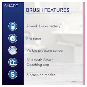 Oral-B Smart Sensitive elektrisk tannbørste, 5 innstillinger