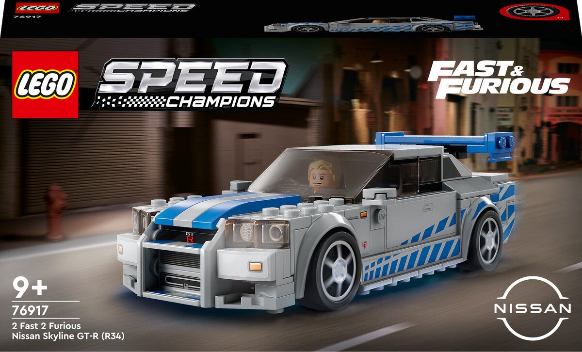 LEGO Speed Champions 2 Fast 2 Furious Nissan Skyline GT-R (R34