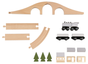 Togsett i tre, startsett, fra 3 år