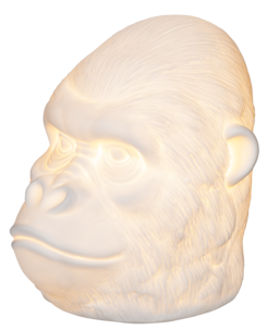 Northlight bordslampe i porselen, Gorilla