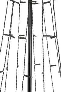 Gran med ljusslingor LED, 191 cm