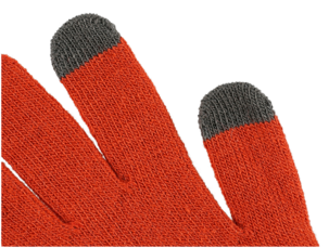 Vanter for touch, rustrød