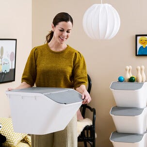 SmartStore Collect Stack-it sorteringsbeholder med lokk