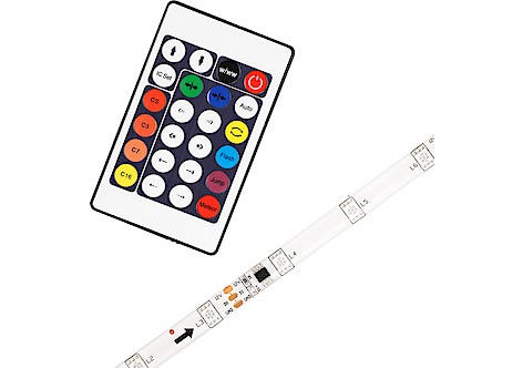 LED-list RGB med effektfullt lys og fjernkontroll, Cotech